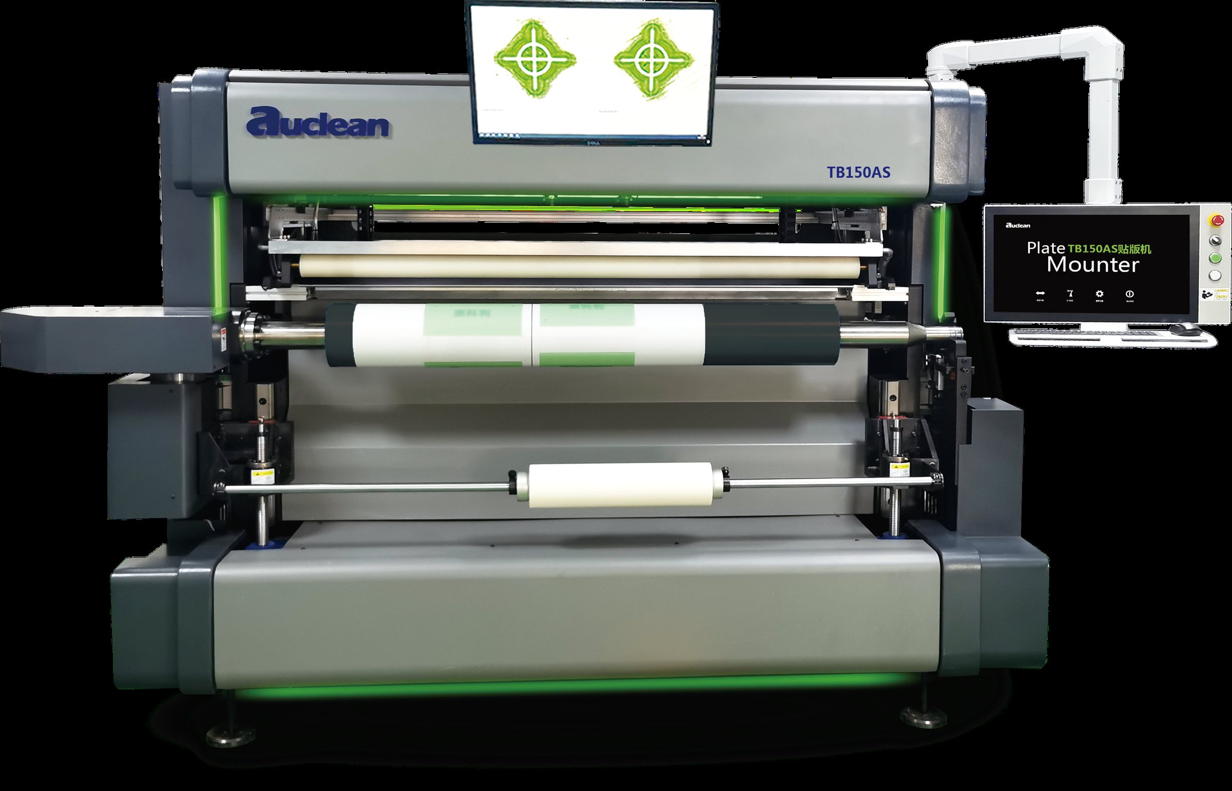 Semi-automatic and automatic plate mounters